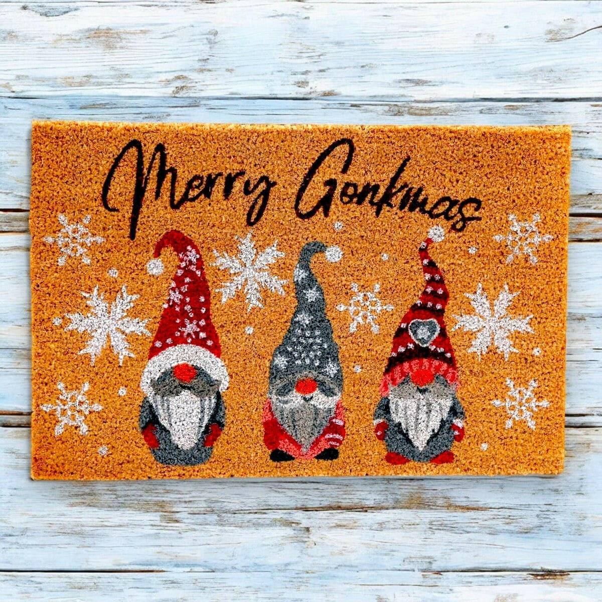 Natural Merry Gonkmas Christmas Doormat  Jones Home & Gifts  The Fashion Gift Shop .