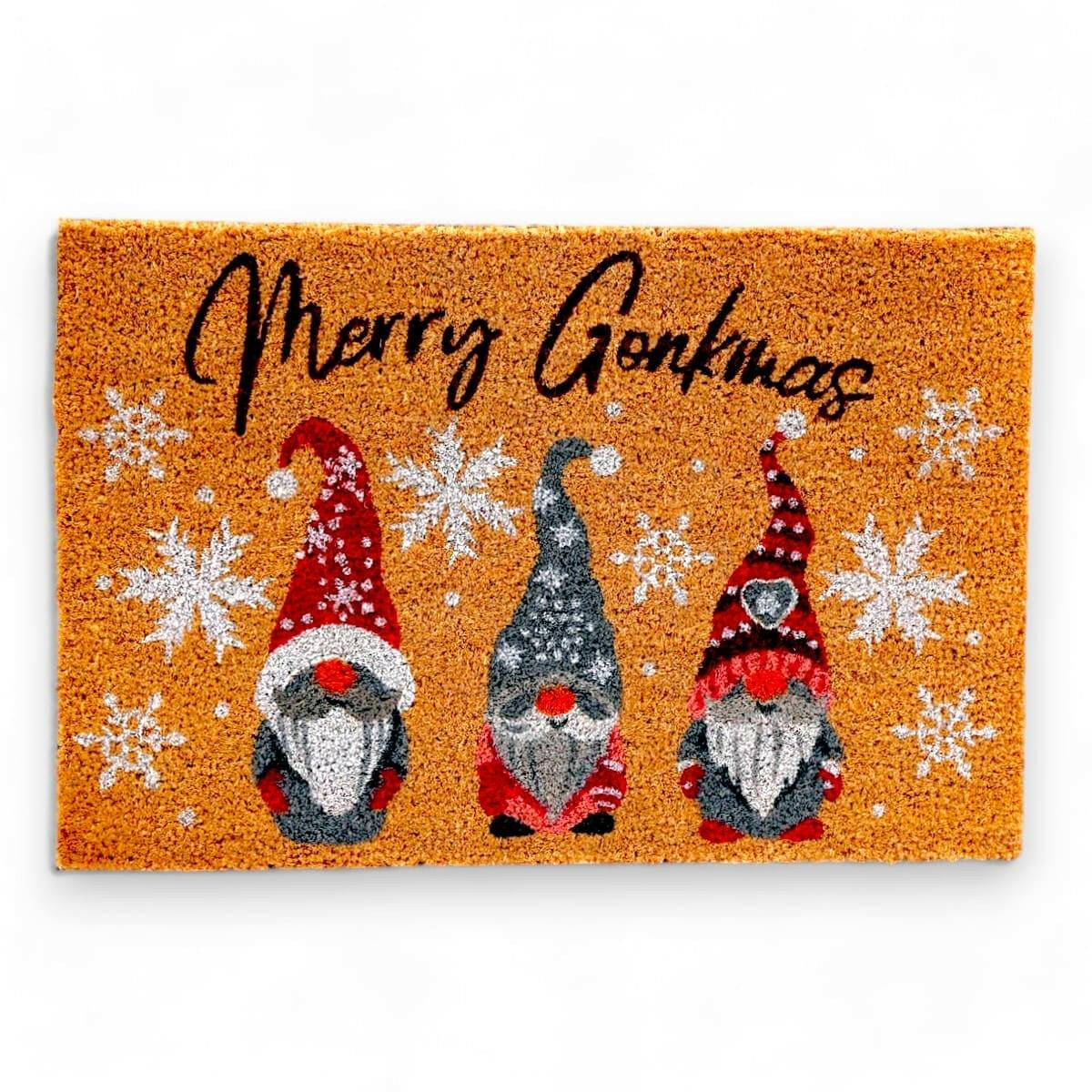 Natural Merry Gonkmas Christmas Doormat  Jones Home & Gifts  The Fashion Gift Shop .