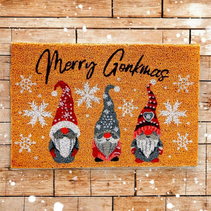 Natural Merry Gonkmas Christmas Doormat  Jones Home & Gifts  The Fashion Gift Shop .