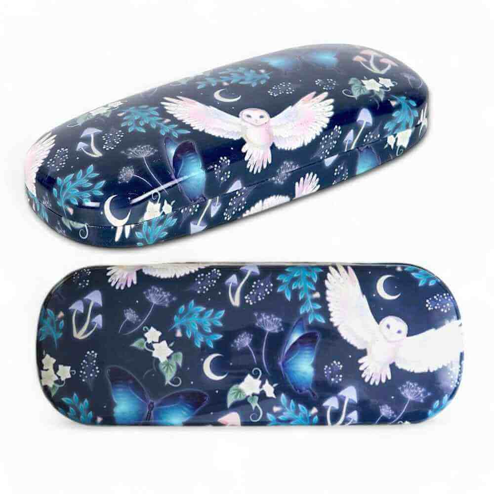 The Fashion Gift Shop: Night Flight Owl Sky Print Glasses Case by Jones Home & Gifts, Eyewear Cases & Holders