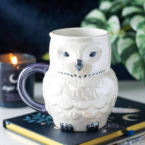 The Fashion Gift Shop: Night Owl Shaped Iridescent Mug by Jones Home & Gifts, Mugs and Cups