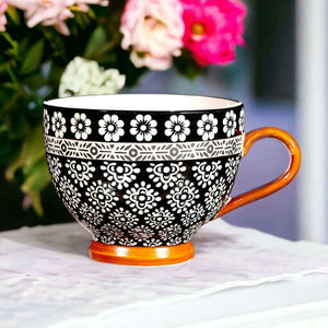 The Fashion Gift Shop: Nisha Teacup, Geometric Pattern Cup by Sass and Belle, Coffee & Tea Cups