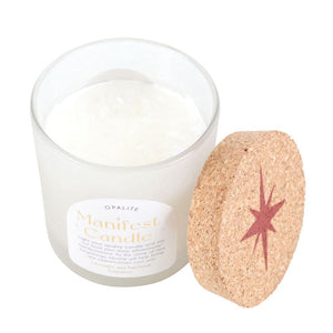 Opalite Crystal Lavender & Patchouli Manifestation Candle - The Fashion Gift Shop Candles by Jones Home & Gifts