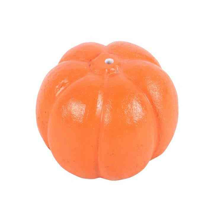 Orange pumpkin incense stick holder with small stem opening