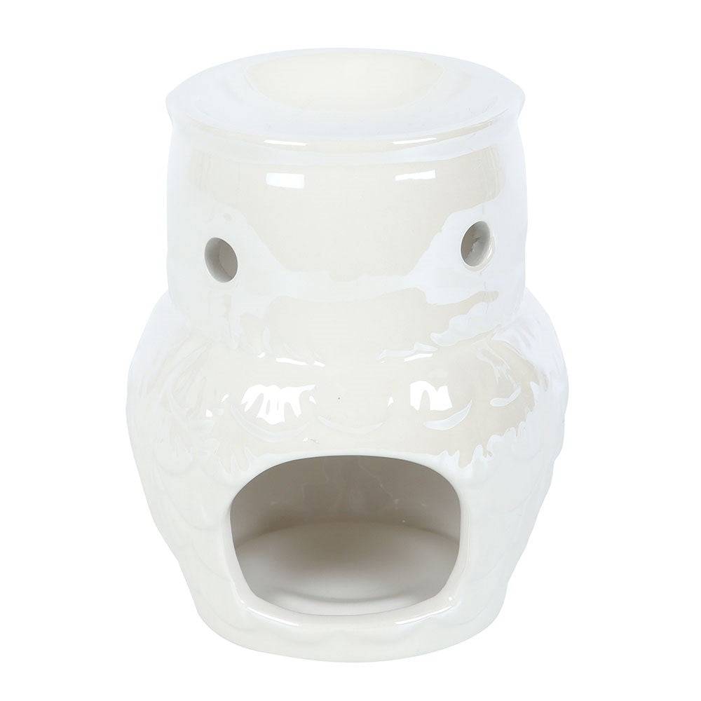 Owl Shaped Iridescent Oil Burner and Wax Warmer - Oil Burner & Wax Melters by Spirit of equinox