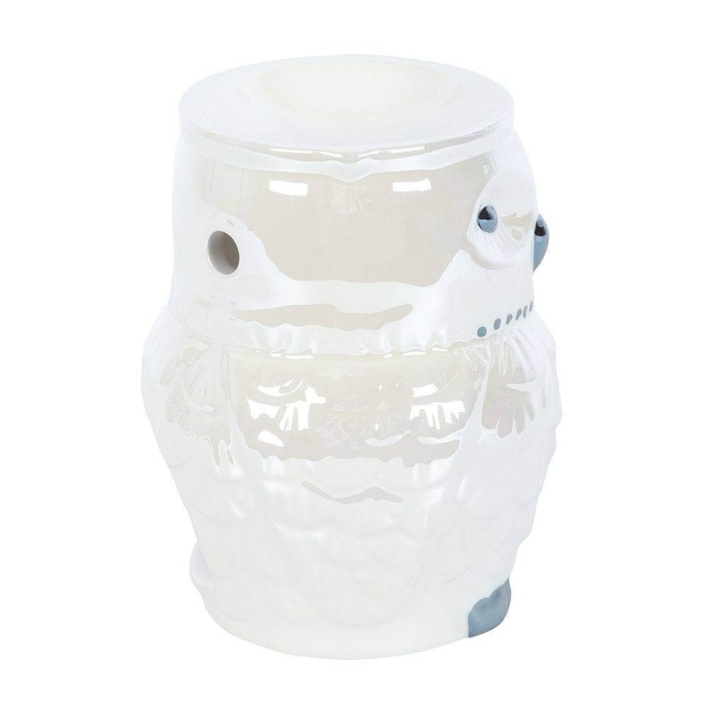 Owl-Shaped Iridescent Oil Burner and Wax Warmer Decor by Spirit of equinox