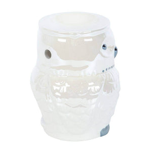 The Fashion Gift Shop: Owl Shaped Iridescent Oil Burner and Wax Warmer Decor by Spirit of equinox, Oil Burner & Wax Melters