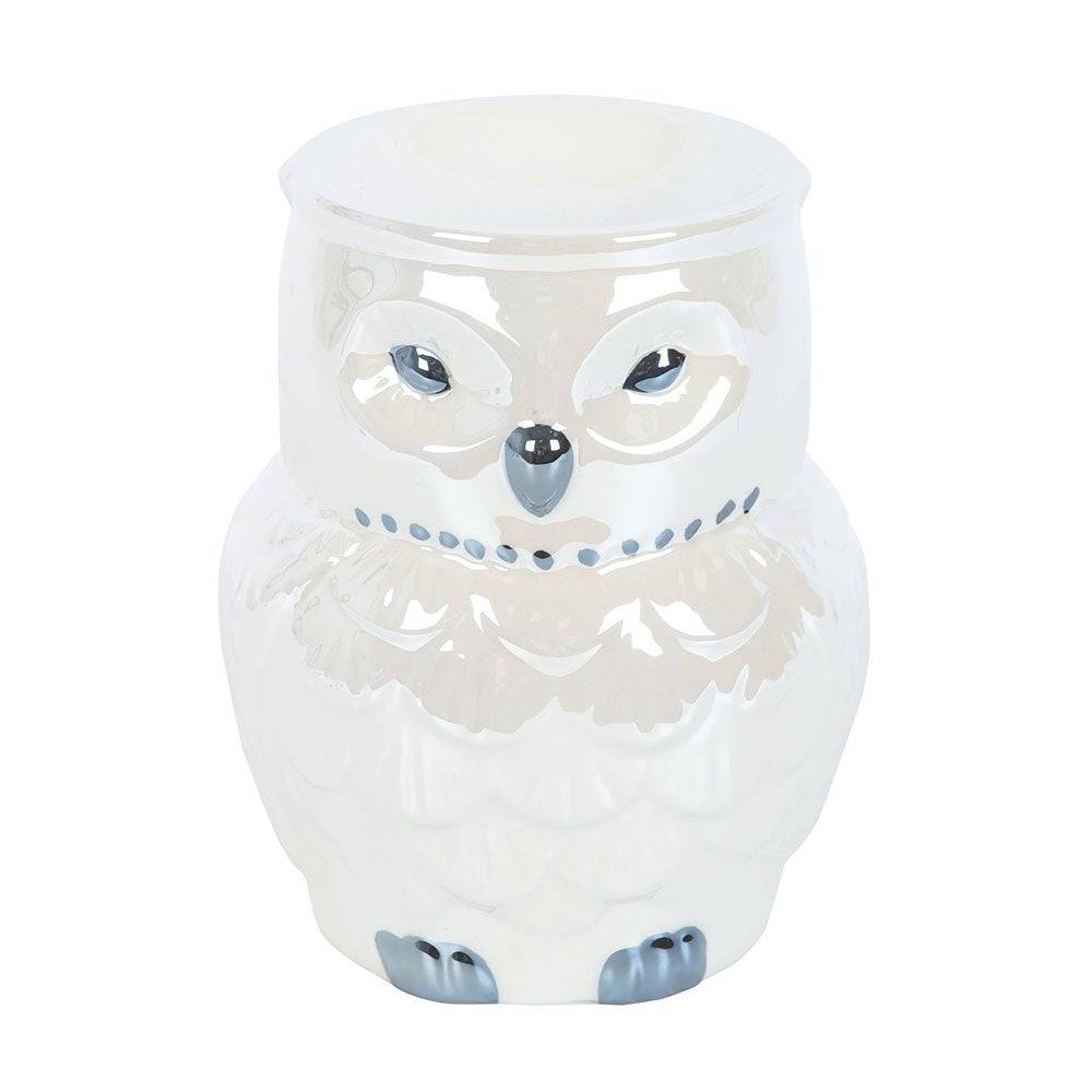 Owl Shaped Iridescent Oil Burner and Wax Warmer - Oil Burner & Wax Melters by Spirit of equinox