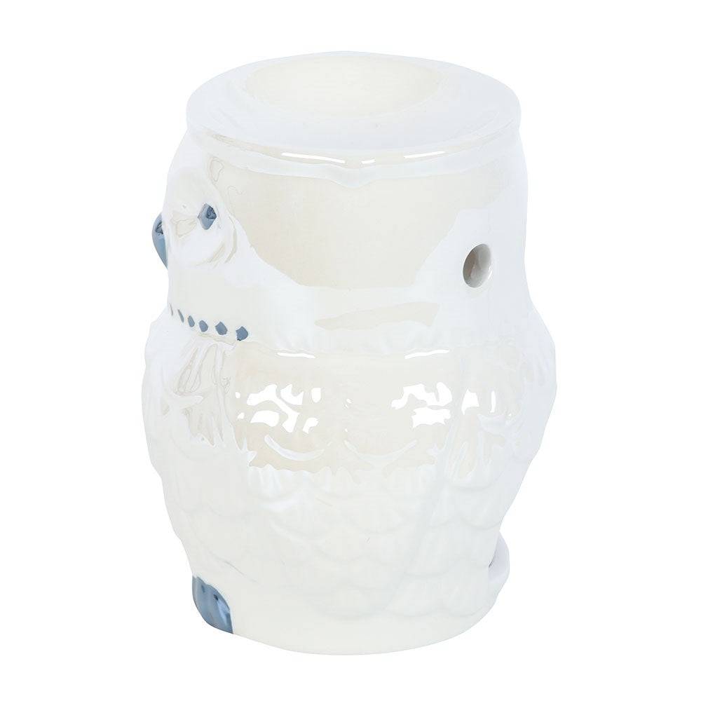 Owl Shaped Iridescent Oil Burner and Wax Warmer - Oil Burner & Wax Melters by Spirit of equinox