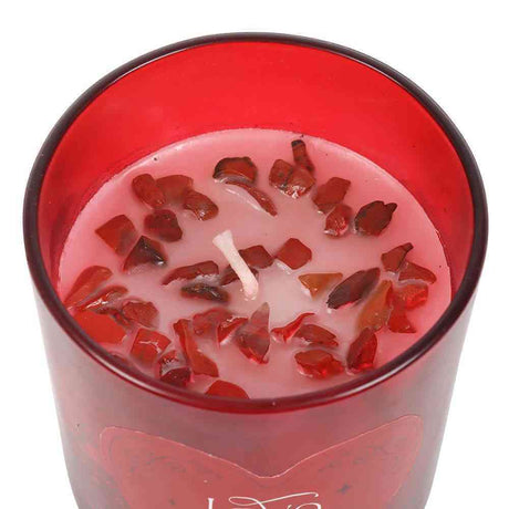 The Fashion Gift Shop: Passion Infusion Raspberry Gem Crystal Sented Candle by Spirit of equinox, Candles