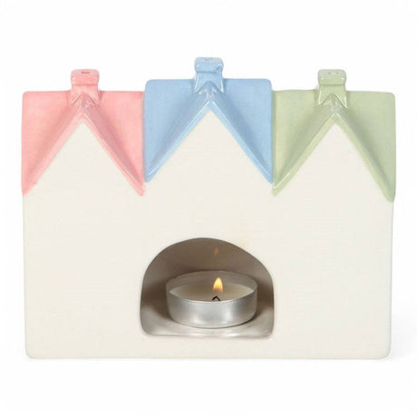 The Fashion Gift Shop: Pastel House Incense Cone Burner and Tealight Holder by Jones Home & Gifts, Tea Light Holder