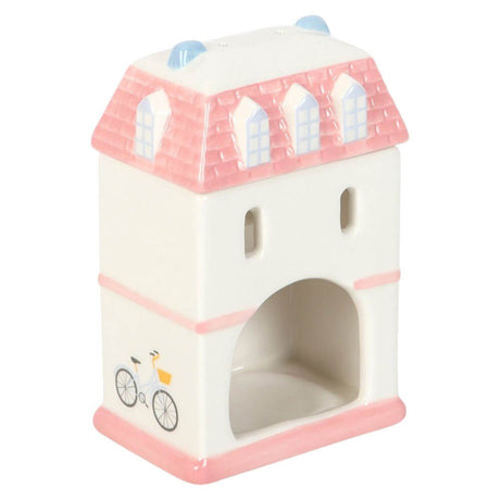 The Fashion Gift Shop: Pastel Town House Oil Burner and Wax Warmer Mothers Day Deco Gift by Jones Home & Gifts, Oil Burner & Wax Melters