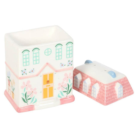 The Fashion Gift Shop: Pastel Town House Oil Burner and Wax Warmer Mothers Day Deco Gift by Jones Home & Gifts, Oil Burner & Wax Melters