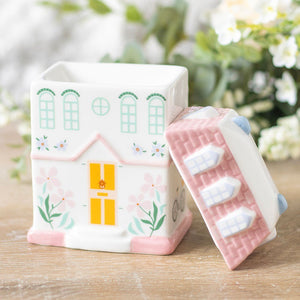 Pastel Town House Oil Burner and Wax Warmer Mothers Day Deco Gift - The Fashion Gift Shop Oil Burner & Wax Melters by Jones Home & Gifts