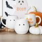 Peekaboo Ghost Rounded Mug, Halloween Ghostly Friend - Mugs and Cups by Spirit of equinox