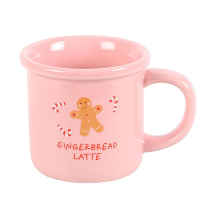 Pink Gingerbread Latte Mug, Christmas Mugs - Mugs and Cups by Jones Home & Gifts