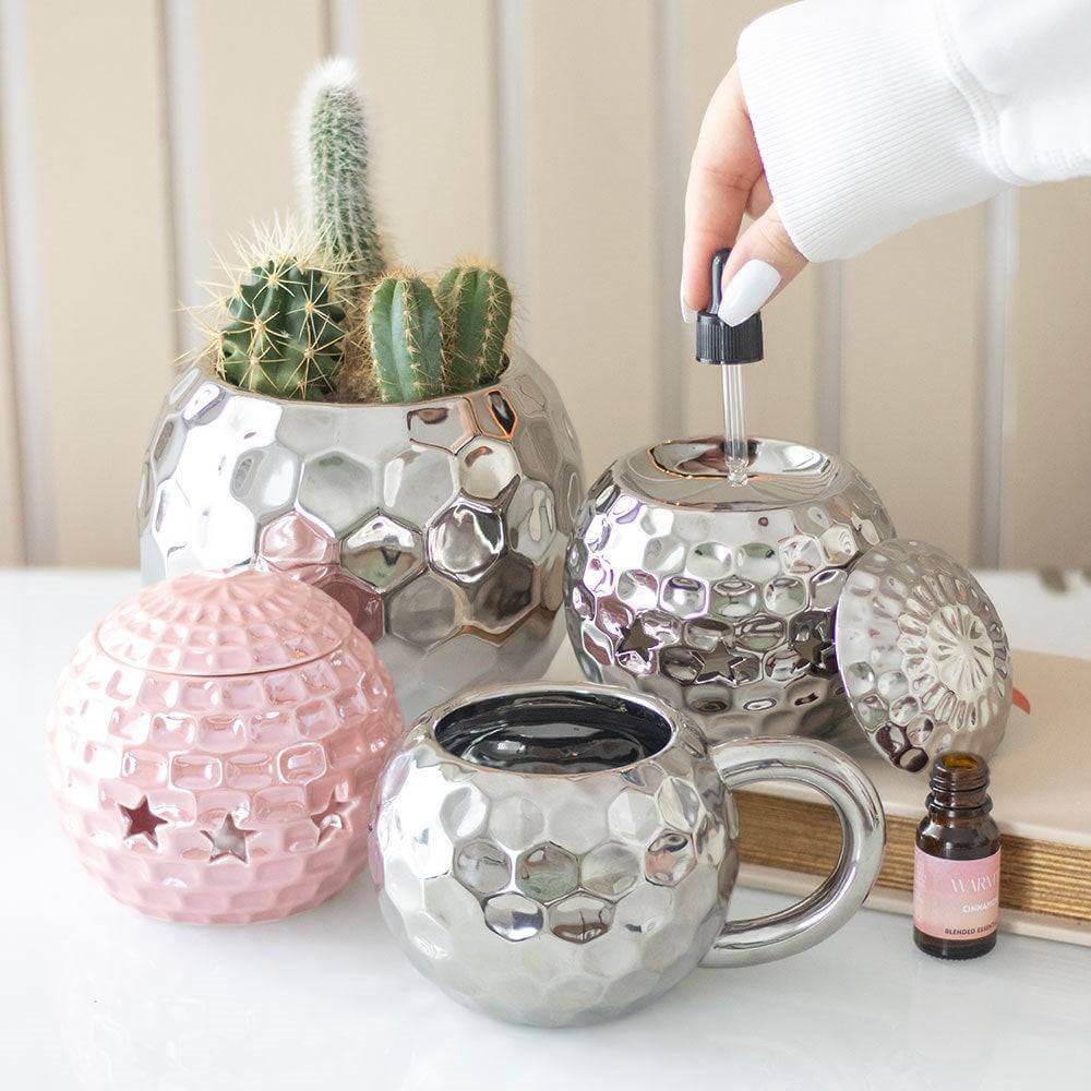 Pink Retro Disco Ball Oil Burner, Retro Rodeo Collection by Jones Home & Gifts