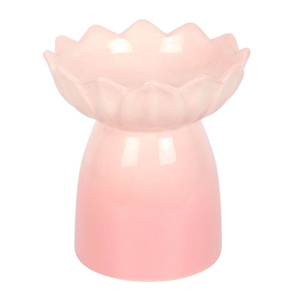 The Fashion Gift Shop: Pink Water Lily Oil Burner and Wax Warmer by Jones Home & Gifts, Oil Burner & Wax Melters