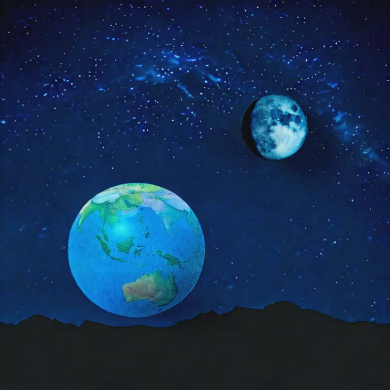 Animated Moon & Earth Magnets, Fridge Magnets, By SuckUK