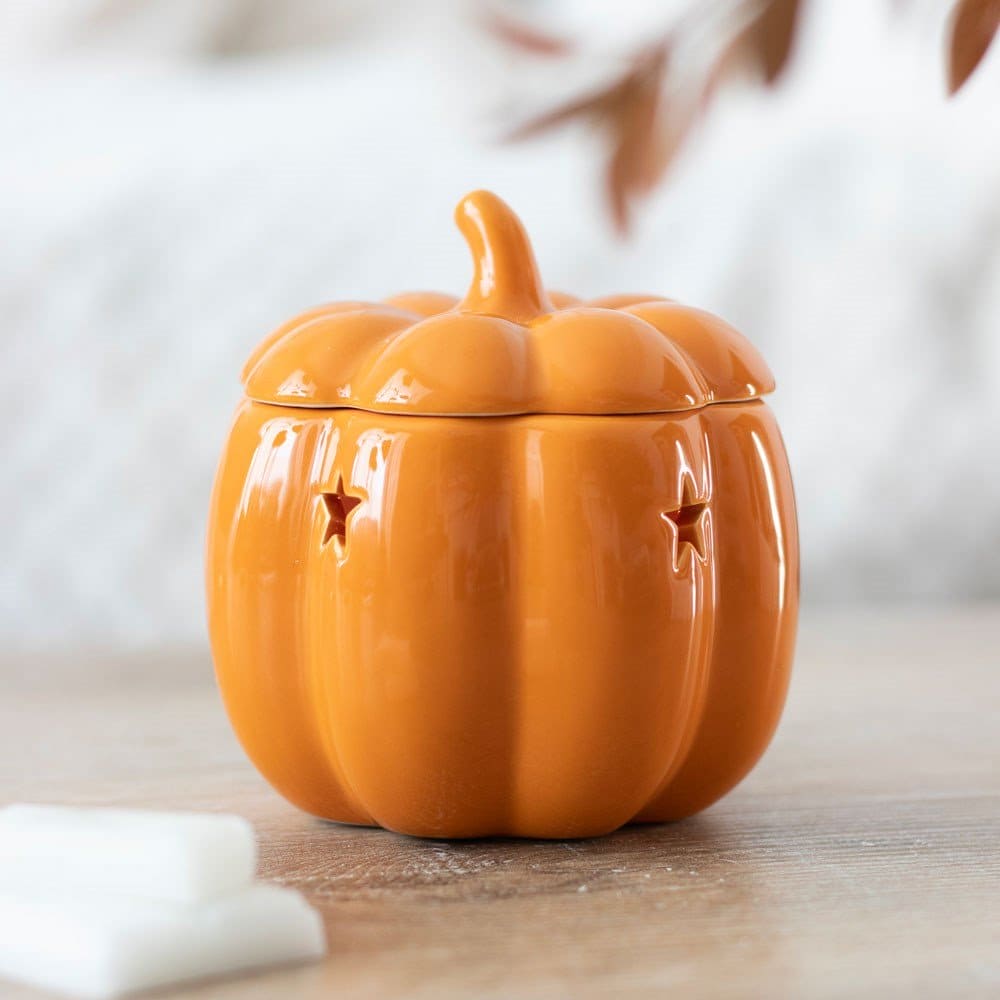 Pumpkin Wax Melt Burner and Wax Melt Warmer, Halloween Gift.