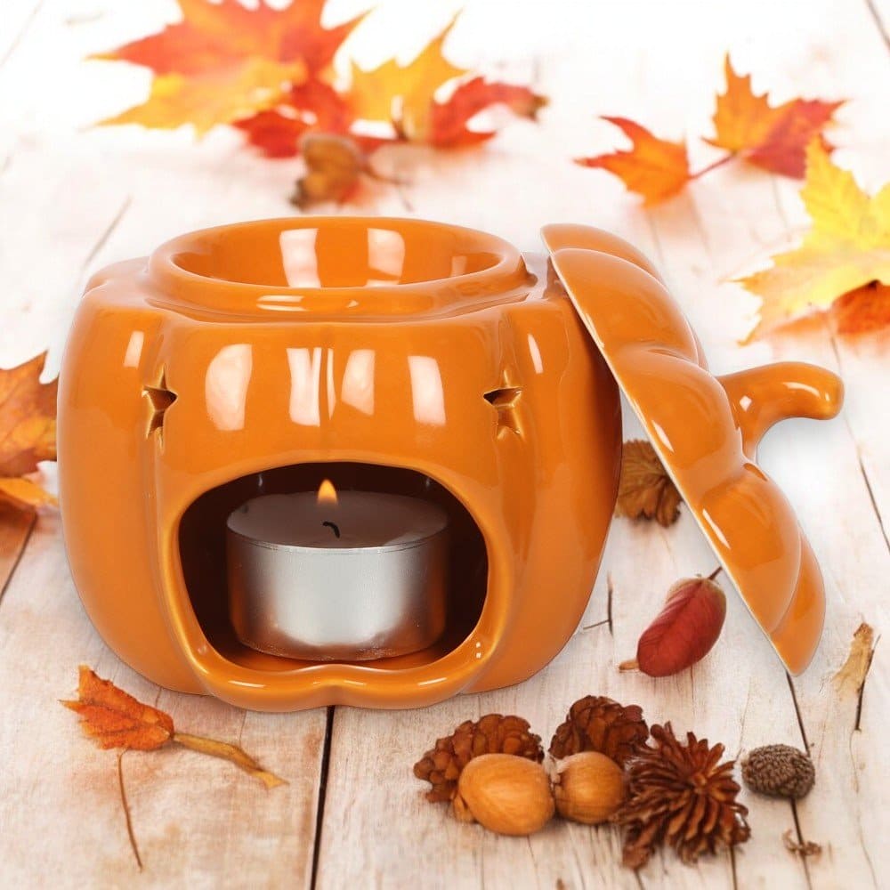 Pumpkin Wax Melt Burner and Wax Melt Warmer, Halloween Gift - Oil Burner & Wax Melters by Spirit of equinox