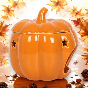 Pumpkin Wax Melt Burner and Wax Melt Warmer, Halloween Gift - Oil Burner & Wax Melters by Spirit of equinox