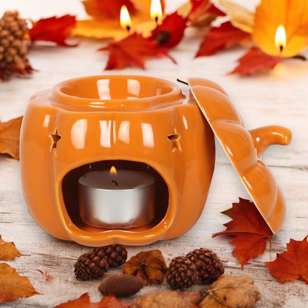 Pumpkin Wax Melt Burner and Wax Melt Warmer, Halloween Gift - Oil Burner & Wax Melters by Spirit of equinox