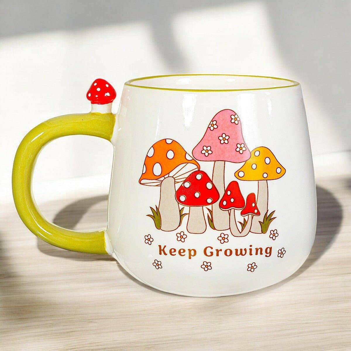 Retro Keep Growing Mushroom Cottage Garden Mug  Sass & Belle  The Fashion Gift Shop .