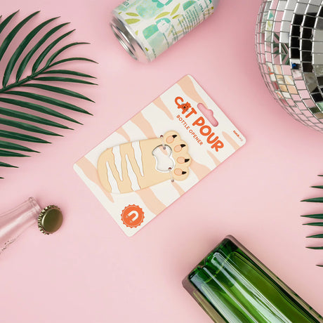 The Fashion Gift Shop: Paw - sitively Cute Cat Bottle Opener with Fridge Magnet by SuckUK, Bottle Openers