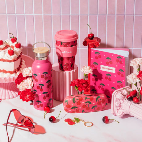 The Fashion Gift Shop: Cherry Travel Coffee Cup by Sass and Belle, Mugs & Cups