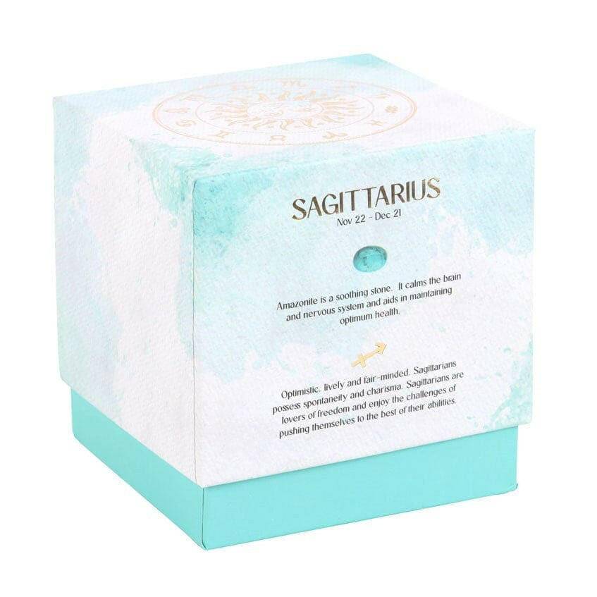 Sagittarius Ylang Ylang & Amber Gemstone Zodiac Candle - The Fashion Gift Shop Candles by Jones Home & Gifts