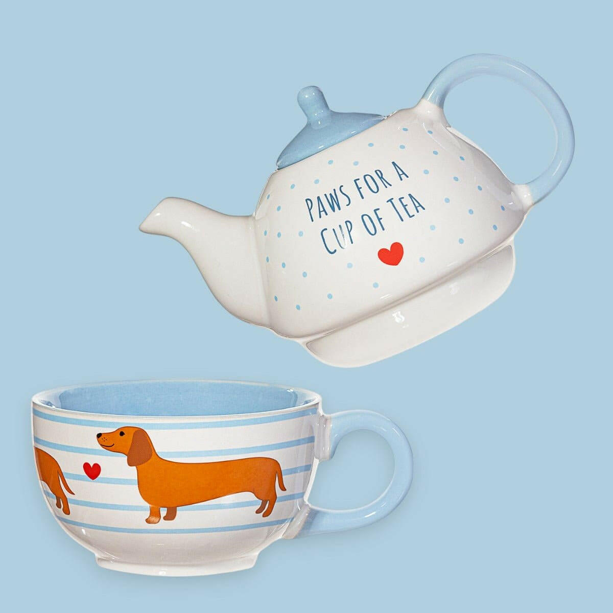 Sausage Dog Tea for One - Tea Pot and Cup Set  Sass & Belle  The Fashion Gift Shop .