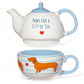 Sausage Dog Tea for One - Tea Pot and Cup Set  Sass & Belle  The Fashion Gift Shop .