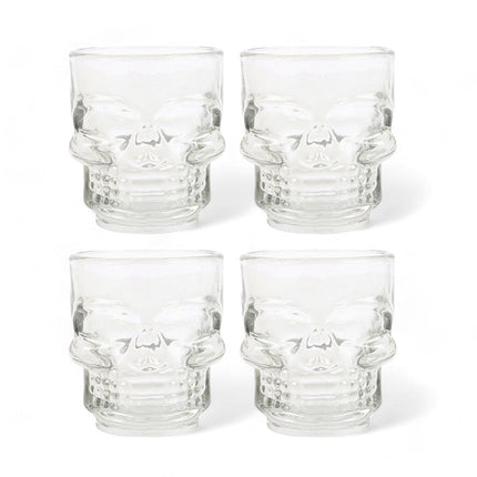 Set of 4 Skull Shot Glasses - Shot Glasses by Puckator