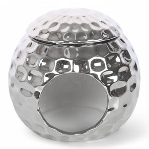 The Fashion Gift Shop: Silver Retro Sparkle Disco Ball Oil Burner, Retro Rodeo Collection by Jones Home & Gifts, Oil Burner & Wax Melters