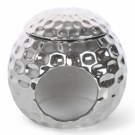 The Fashion Gift Shop: Silver Retro Sparkle Disco Ball Oil Burner, Retro Rodeo Collection by Jones Home & Gifts, Oil Burner & Wax Melters
