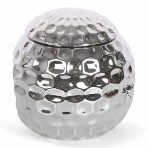 The Fashion Gift Shop: Silver Retro Sparkle Disco Ball Oil Burner, Retro Rodeo Collection by Jones Home & Gifts, Oil Burner & Wax Melters