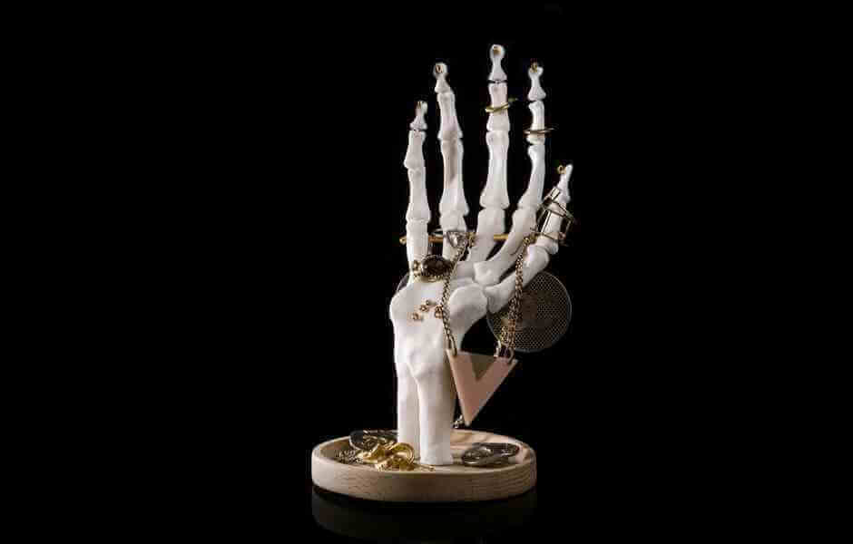 Skeleton Hand Jewellery Holder Tidy by Suck UK Premium Gift by SuckUK