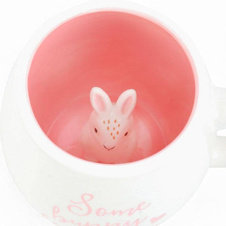 The Fashion Gift Shop: Some Bunny Loves You Surprise Mug, Peekaboo, 500ml capacity. by Jones Home & Gifts, Mugs and Cups
