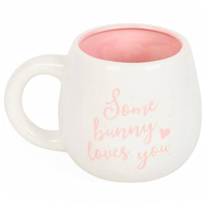 The Fashion Gift Shop: Some Bunny Loves You Surprise Mug, Peekaboo, 500ml capacity. by Jones Home & Gifts, Mugs and Cups