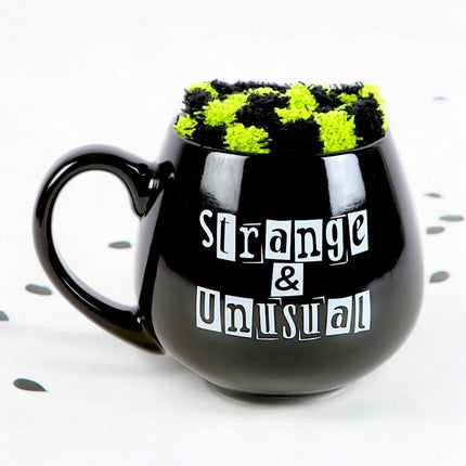 Strange & Unusual Black Mug and Socks Gift Set - Mugs and Cups by Spirit of equinox