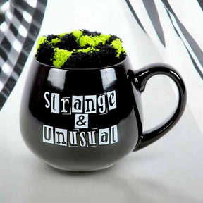 Strange & Unusual Black Mug and Socks Gift Set for Quirky Souls by Spirit of equinox