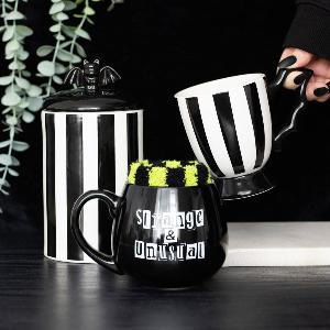 Strange & Unusual Black Mug and Socks Gift Set.