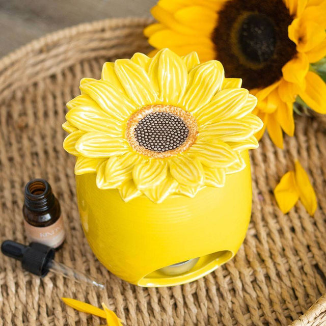 The Fashion Gift Shop: Sunflower Oil Burner and Wax Warmer by Jones Home & Gifts, Oil Burner & Wax Melters