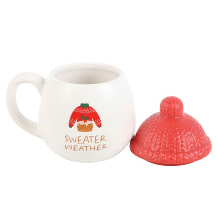 Sweater Weather Lidded Mug - Mugs and Cups by Jones Home & Gifts