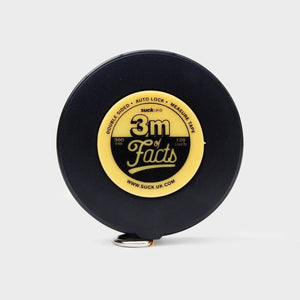 The Fashion Gift Shop: 10ft 60 Fun Facts Stats Measure Tape , Auto Locking Tape Measure by SuckUK, Fun Filled Tape Measure