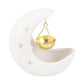 The Fashion Gift Shop: Black Crescent Moon Hanging Oil Burner for Home Decor by Spirit of equinox, Oil Burner & Wax Melters