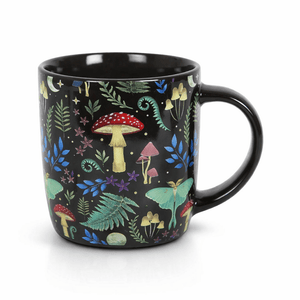 The Fashion Gift Shop: Dark Forest Print Mystical Mushroom Mug for Enchanted Mornings by Spirit of equinox, Mugs and Cups