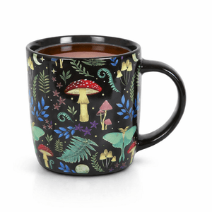 The Fashion Gift Shop: Dark Forest Print Mystical Mushroom Mug for Enchanted Mornings by Spirit of equinox, Mugs and Cups