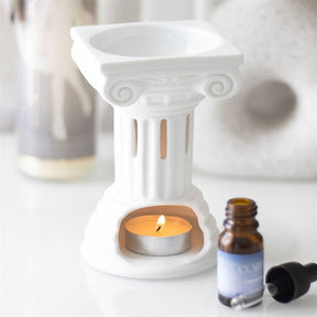 The Fashion Gift Shop: Greek Column Oil Burner & Wax Warmer | Grecian Home Fragrance Decor by The Fashion Gift Shop ,